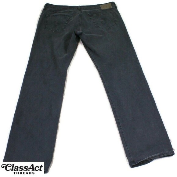 AG Adriano Goldschmied Pants Gray The Graduate Tailored Leg Stretch 38 X 34 - Picture 7 of 7